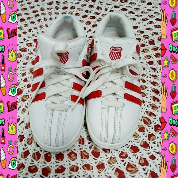 k swiss red stripes